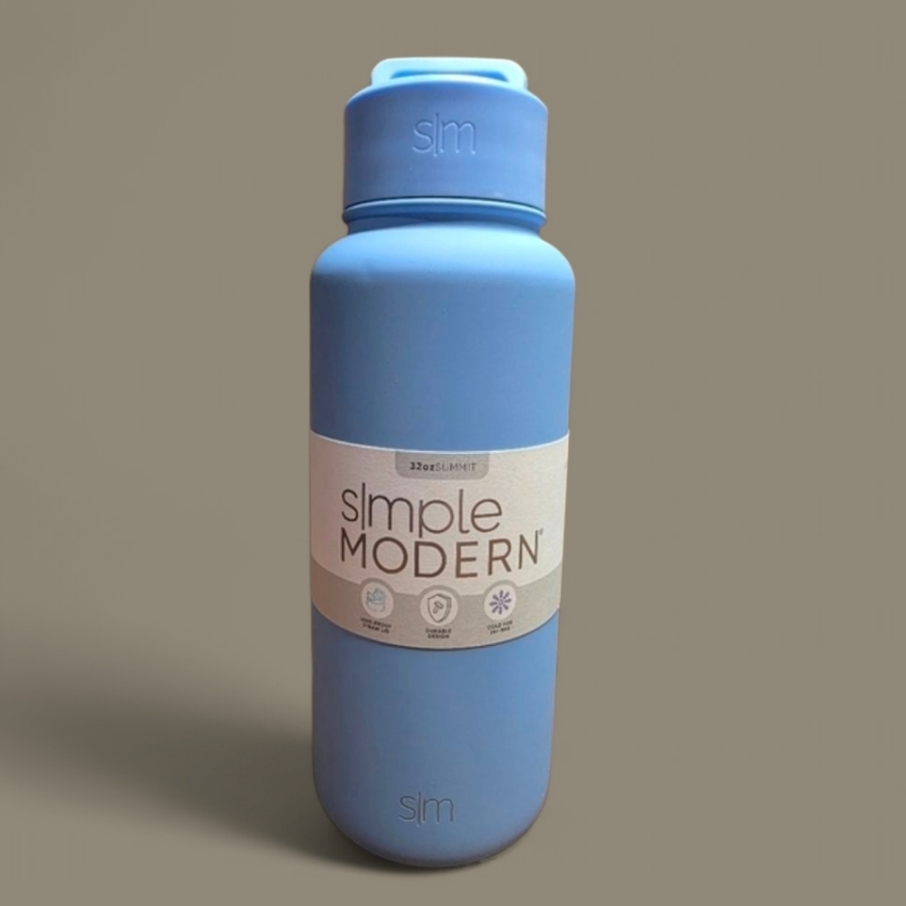 32 OZ Simple Modern Blue Water Bottle